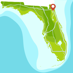 university location on florida map